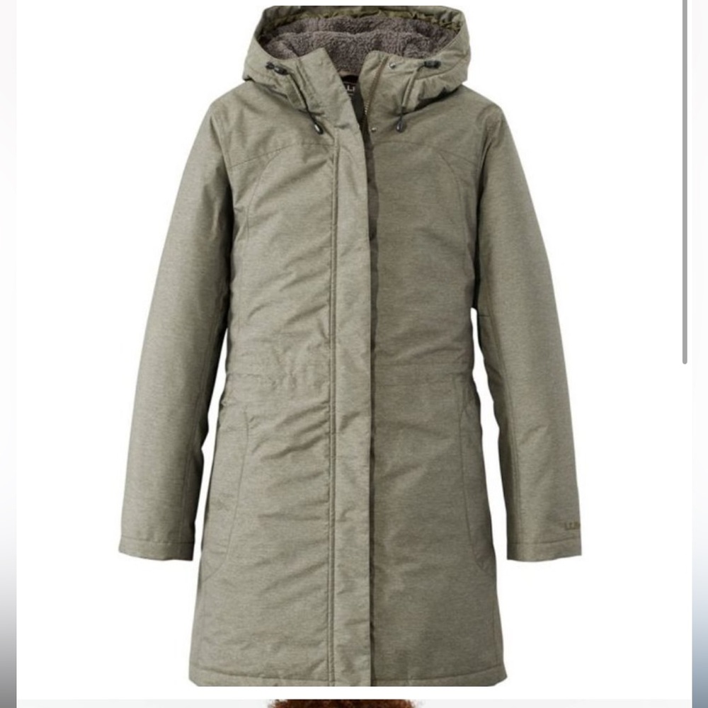 L.L. Bean Women's Winter Warmer Coat - Kelp Green